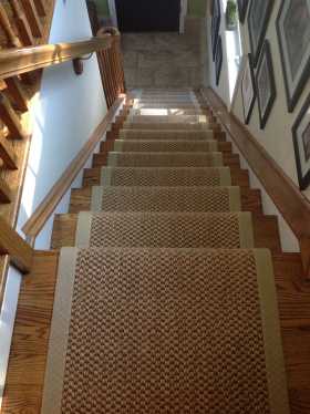 mani sisal runner with wide microfiber binding