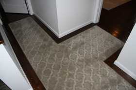 nourison broadloom fitted into hallway runner